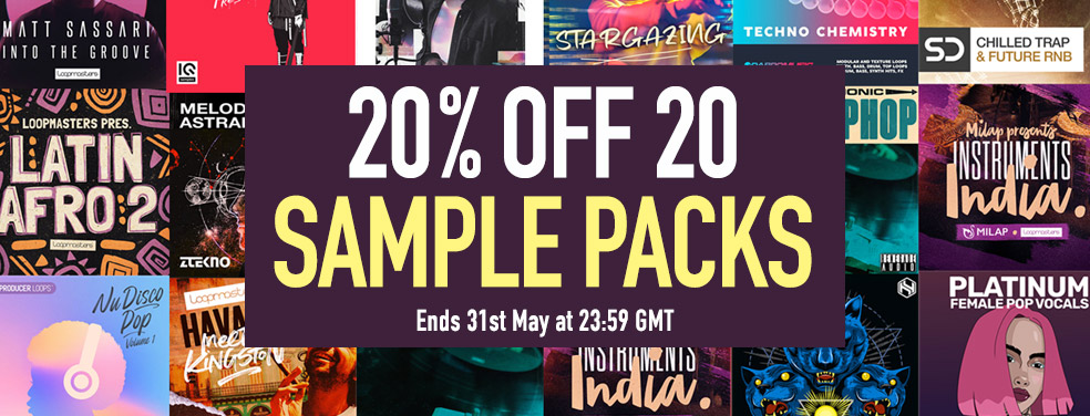 20% off 20 Sample Packs